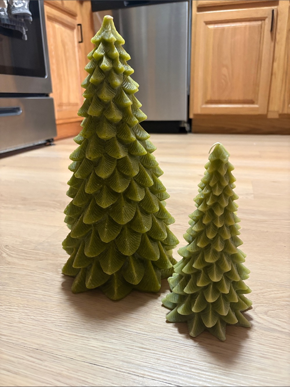 Crate & Barrel Christmas Tree Candles Never Burnt!